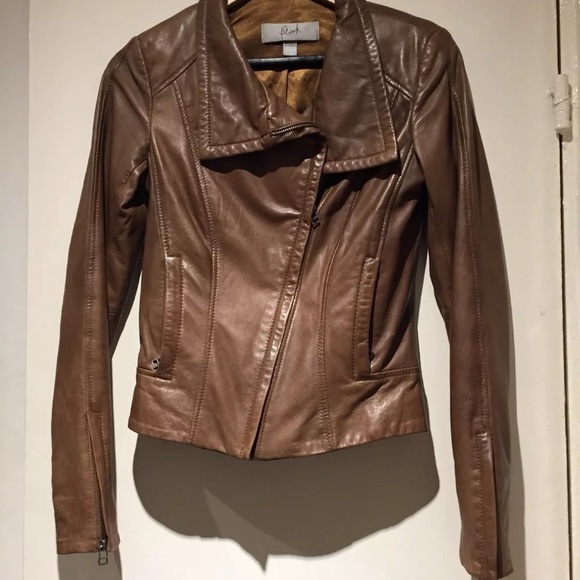 NEW - Danier Mackage Style Leather Motorcycle Jacket - Picture 2 of 12